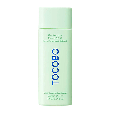 TOCOBO УСПОКАИВАЮЩАЯ СОЛНЦЕЗАЩИТНАЯ СЫВОРОТКА С ЦЕНТЕЛЛОЙ CICA CALMING SUN SERUM SPF50+ PA++++